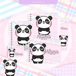 Caderneta Caderno Pandinha Para Imprimir