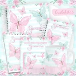 Caderneta Caderno Personalizado Borboleta