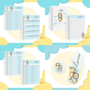 Caderneta Ursinho Baloeiro Para Imprimir