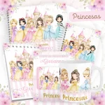 Caderneta de Vacinação Personalizada Princesas