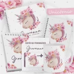 Caderneta de Vacinação Personalizada Unicornio