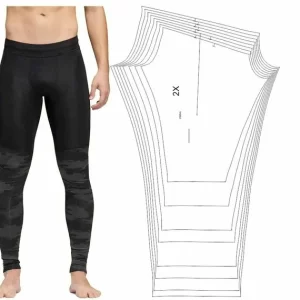 Molde Calça Legging Masculina