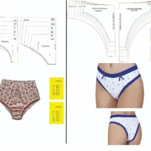 Molde Calcinha Básica Tanga e Calcinha Senhora