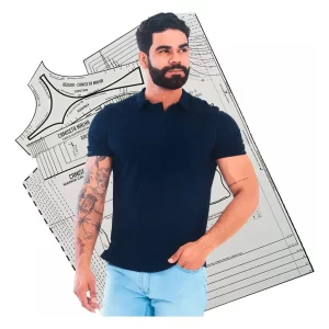 Molde Camisa Polo Masculina