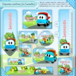 Etiqueta Escolar Leo o Caminhão