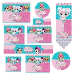 Etiqueta Escolar Lol Surprise Studio e Pdf