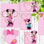 Etiqueta Escolar Minnie Silhouette Studio