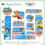 Etiqueta Escolar Personalizada Patrulha Canina