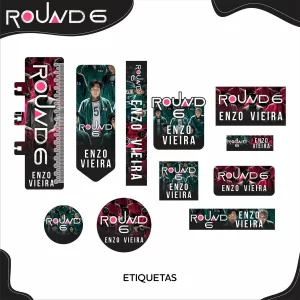Etiqueta Escolar Round 6 em PNG para imprimir – etiquetas escolares para material personalizadas com tema Round 6.