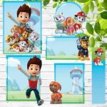 Etiqueta Patrulha Canina Silhouette Studio