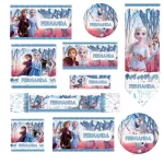 Etiquetas Escolares Frozen Para Editar e Imprimir