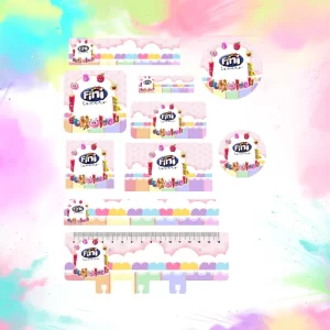 Etiqueta Escolar Volta às Aulas Fini para imprimir – etiquetas escolares para material personalizadas com tema Fini em PNG e PDF.