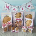 Festa Tema Capivara Studio, Png e Pdf