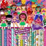 Kit Digital Scrapbook Cliparts Carnaval