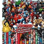 Kit Digital Scrapbook e Cliparts Avengers