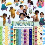 Kit Digital Scrapbook e Cliparts Encanto