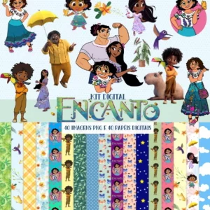 Kit Digital Scrapbook e Cliparts Encanto