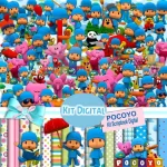 Kit Digital Scrapbook e Cliparts Pocoyo