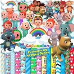 Kit Scrapbook Cliparts Cocomelon