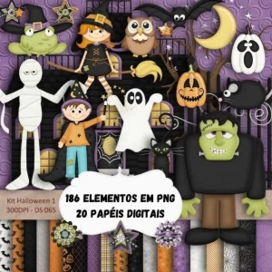 Kit Scrapbook Cliparts Halloween Png