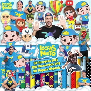 Kit Scrapbook Cliparts Luccas neto