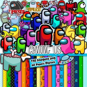 Kit Scrapbook e Cliparts Among Us