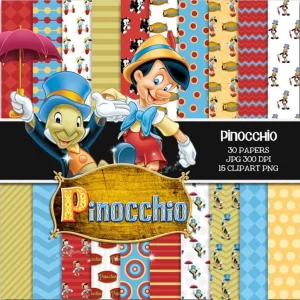 Kit Scrapbook e Cliparts Pinóquio