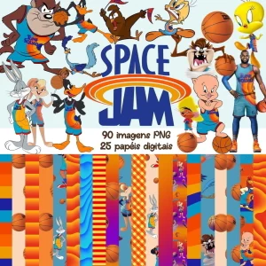 Kit Scrapbook e Cliparts Space Jam