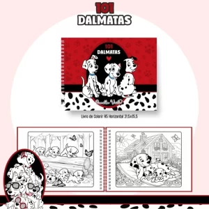 Livro de Colorir 101 Dálmatas Para Imprimir