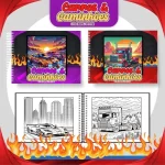 Livro de Colorir Carros e Caminhões Pdf