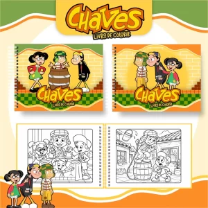 Livro de colorir Chaves para imprimir, desenhos divertidos do seriado