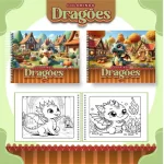 Livro de Colorir Dragões Para Imprimir