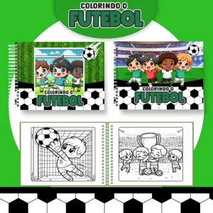 Livro de Colorir Futebol Para Imprimir