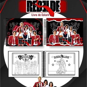 Livro de colorir Rebelde para imprimir com desenhos inspirados na novela