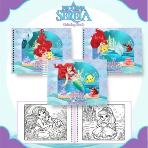 Livro de Colorir a Pequena Sereia Ariel