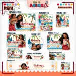 Etiquetas Escolares Personalizadas Moana