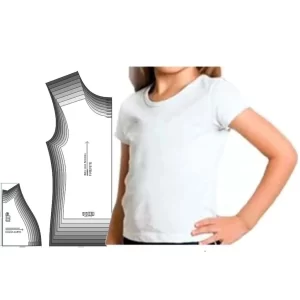 Molde Baby Look Manga Longa E Curta Infantil