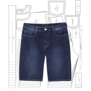 Molde Bermuda Jeans Masculino
