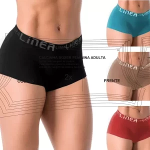 Molde Calcinha Boxer Feminina