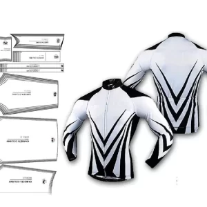 Molde Camiseta Ciclista Manga Longa