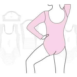 Molde Collant Infantil Modelagem