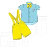 Molde Conjunto Suspensório Infantil