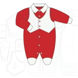 Molde Macacão Com Pala Bebê