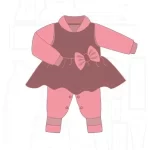 Molde Macacão Com Vestido Bebê