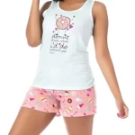 Molde Pijama Verão Regata E Short Feminino