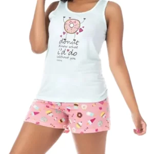 Molde Pijama Verão Regata E Short Feminino