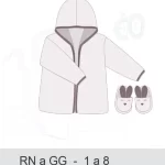 Molde Roupão e Pantufa Bebê E Infantil