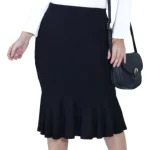 Molde Saia Social Com Babado Na Barra