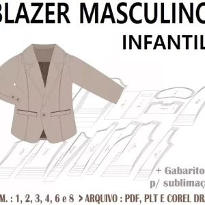 Molde de Blazer Masculino Infantil
