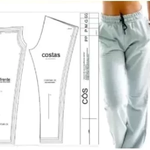 Molde de Calça de Moletom Feminina